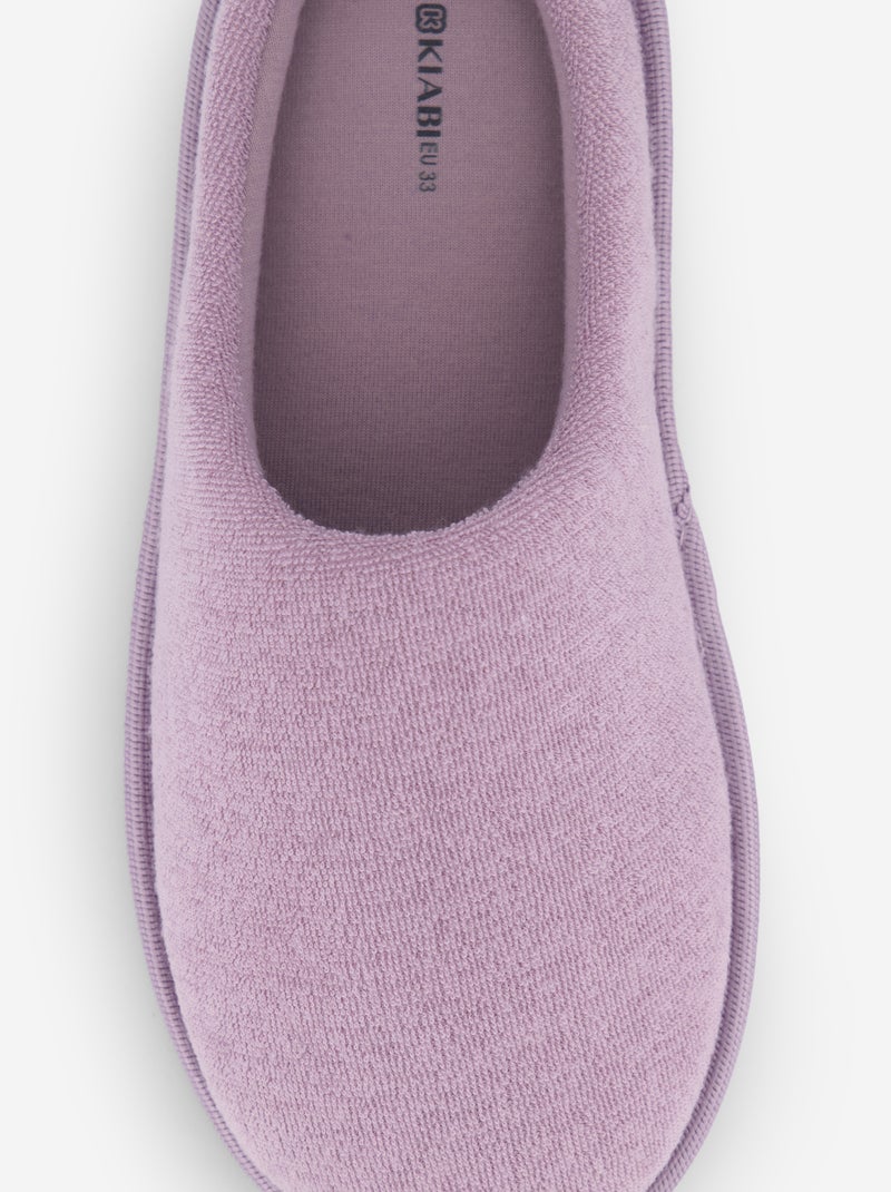Pantufas tipo chinelas lisas Violeta - Kiabi