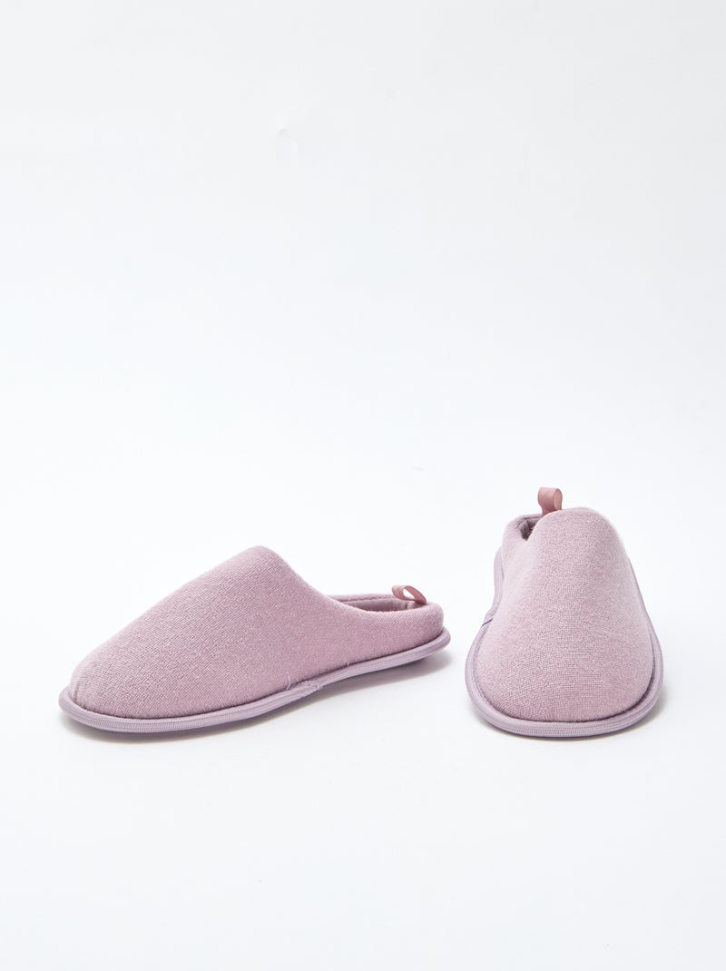 Pantufas tipo chinelas lisas Violeta - Kiabi