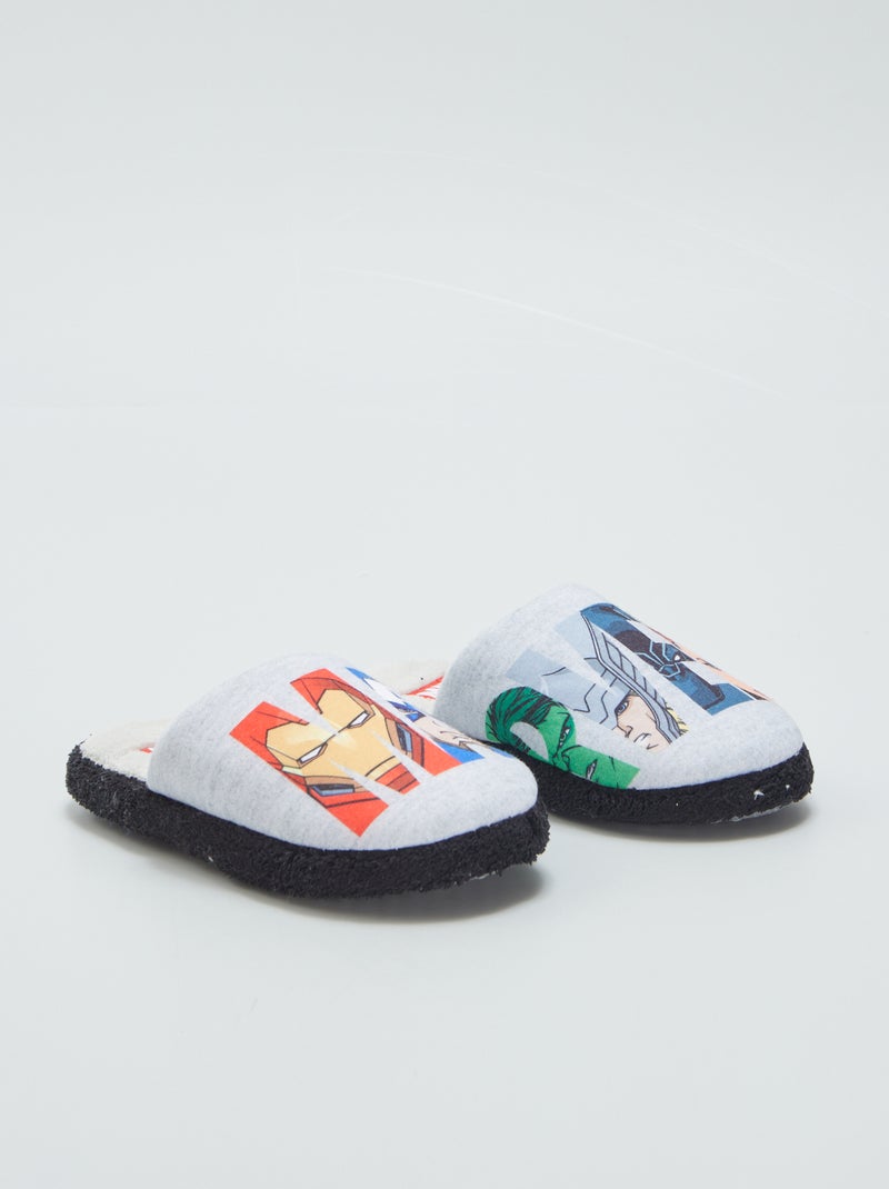 Pantufas tipo chinelas 'Marvel' CINZA - Kiabi