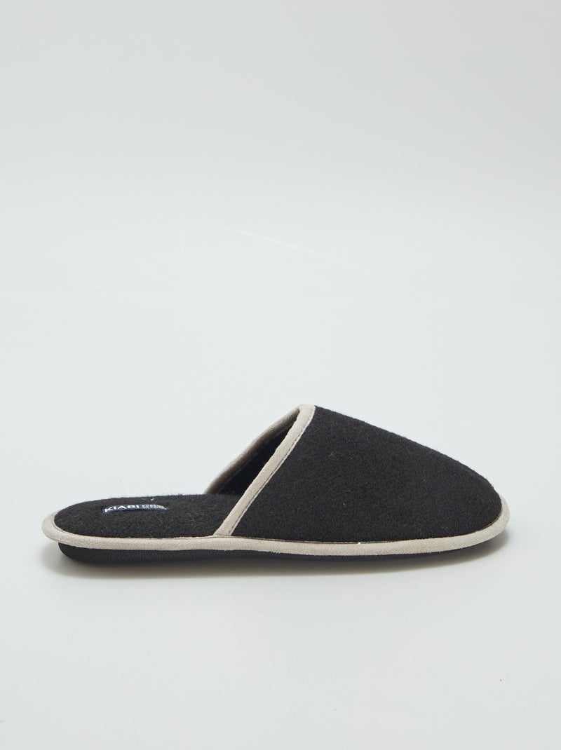 Pantufas tipo chinelas Preto - Kiabi