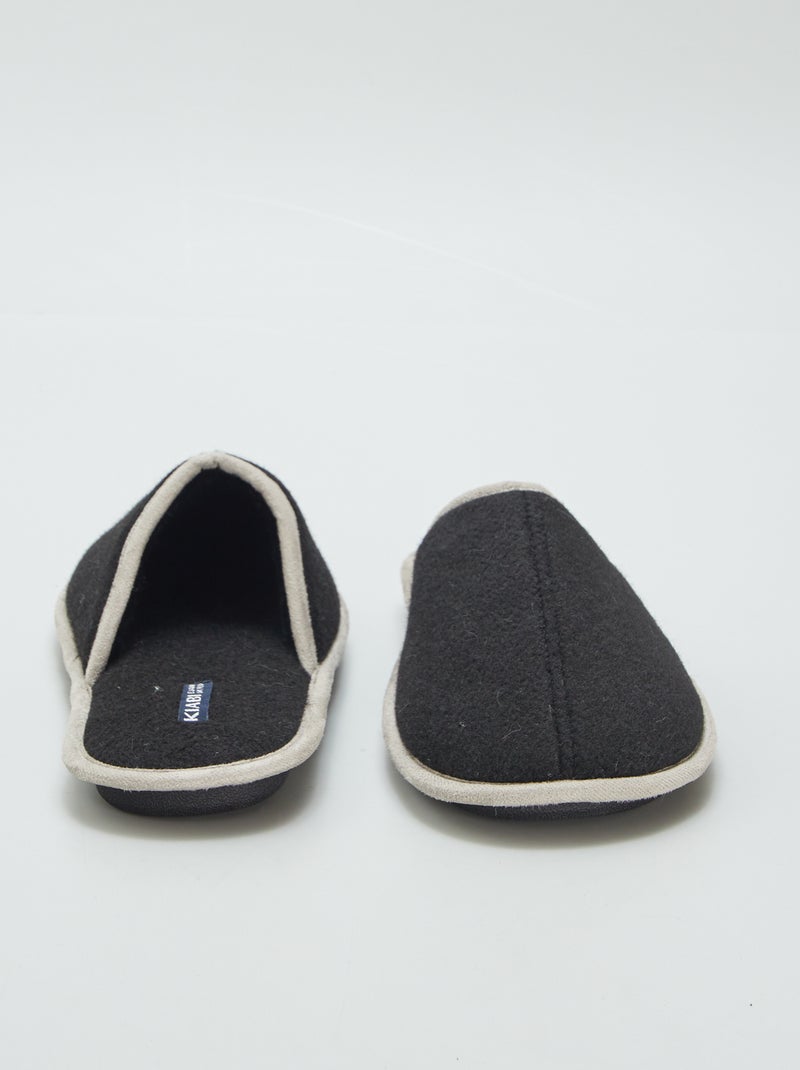 Pantufas tipo chinelas Preto - Kiabi