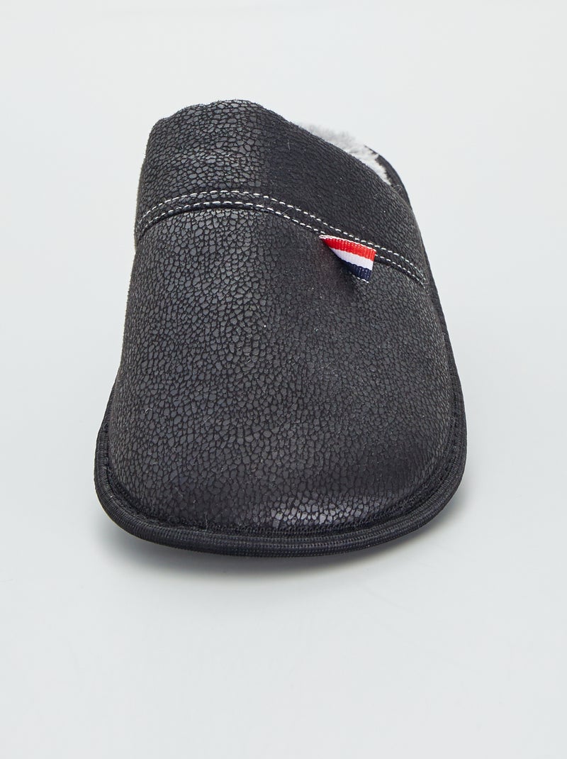 Pantufas tipo chinelas Preto - Kiabi