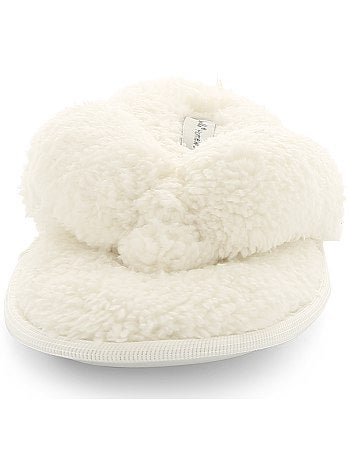Pantufas tipo chinelos em peluche - Kiabi