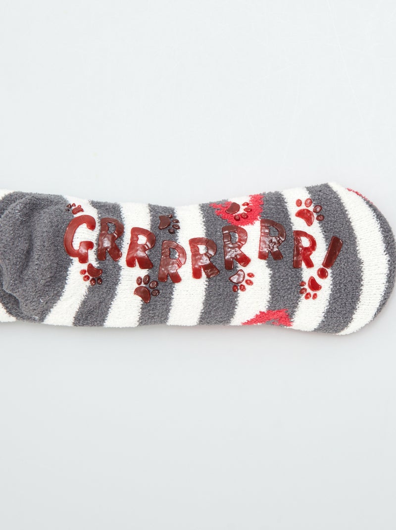 Pantufas tipo meia VERMELHO - Kiabi