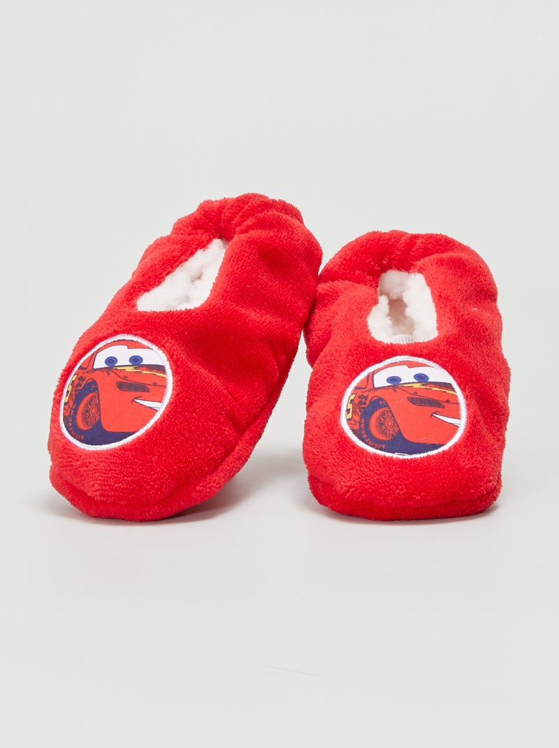 Pantufas tipo sabrinas 'Carros' Vermelho - Kiabi