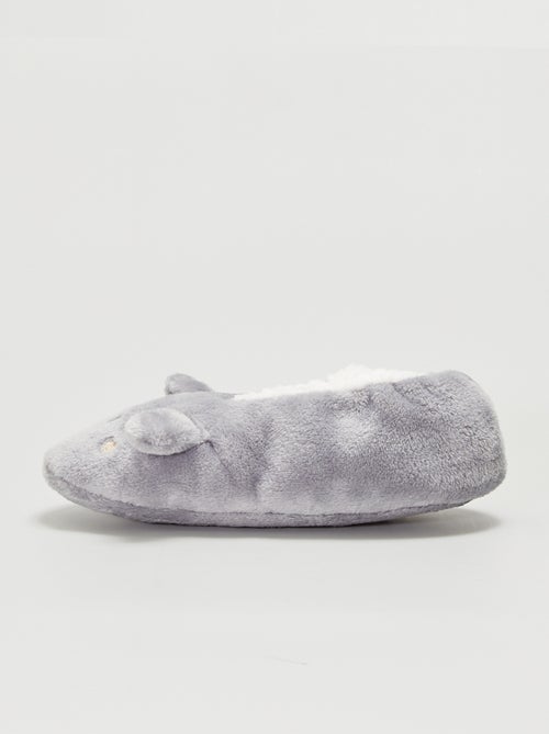 Pantufas tipo sabrinas forradas 'animal' - Kiabi