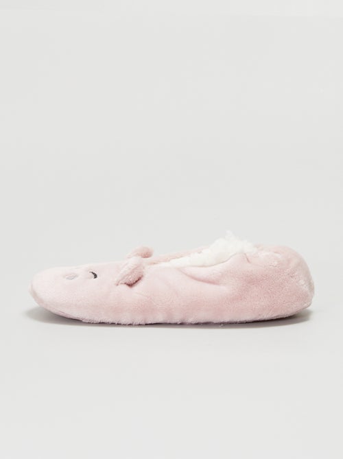 Pantufas tipo sabrinas forradas 'animal' - Kiabi