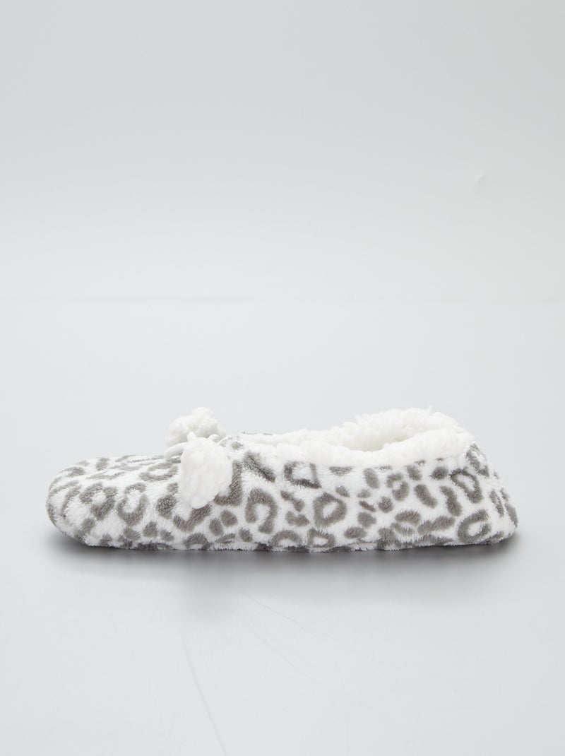 Pantufas tipo sabrinas forradas Cinza - Kiabi