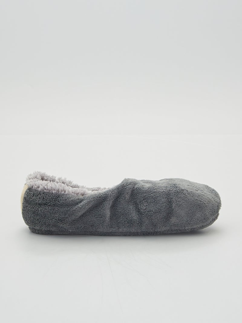 Pantufas tipo sabrinas forradas Cinza - Kiabi