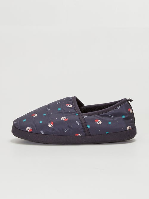 Pantufas tipo sabrinas forradas estampadas - Kiabi