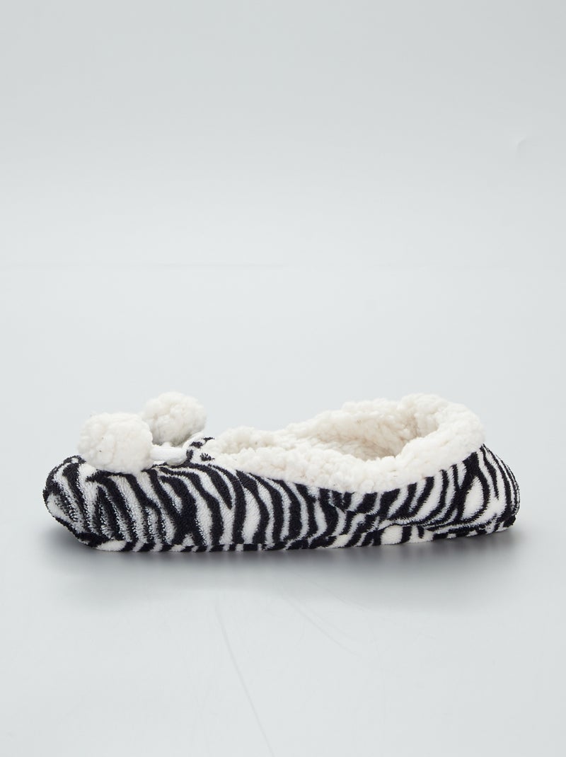 Pantufas tipo sabrinas forradas Preto - Kiabi