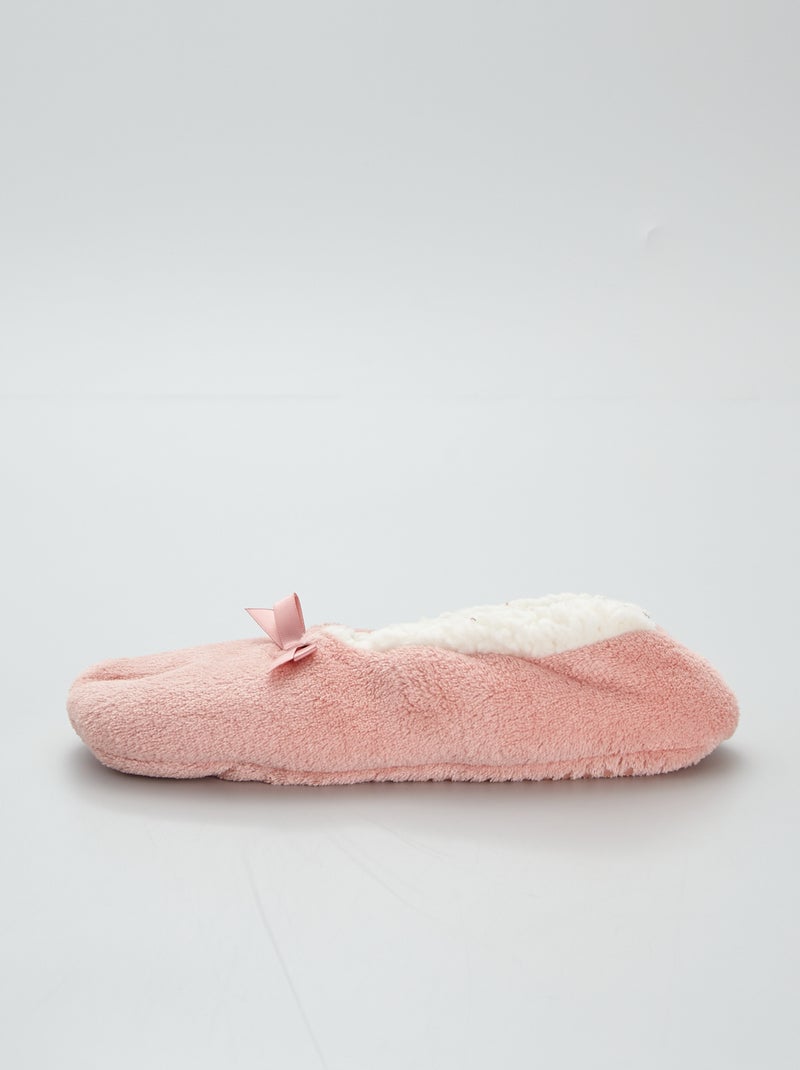 Pantufas tipo sabrinas forradas Rosa - Kiabi