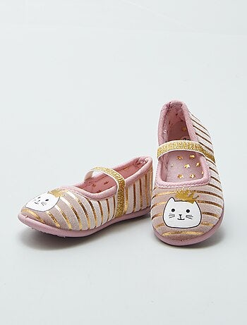 Pantufas tipo sabrinas 'gato'