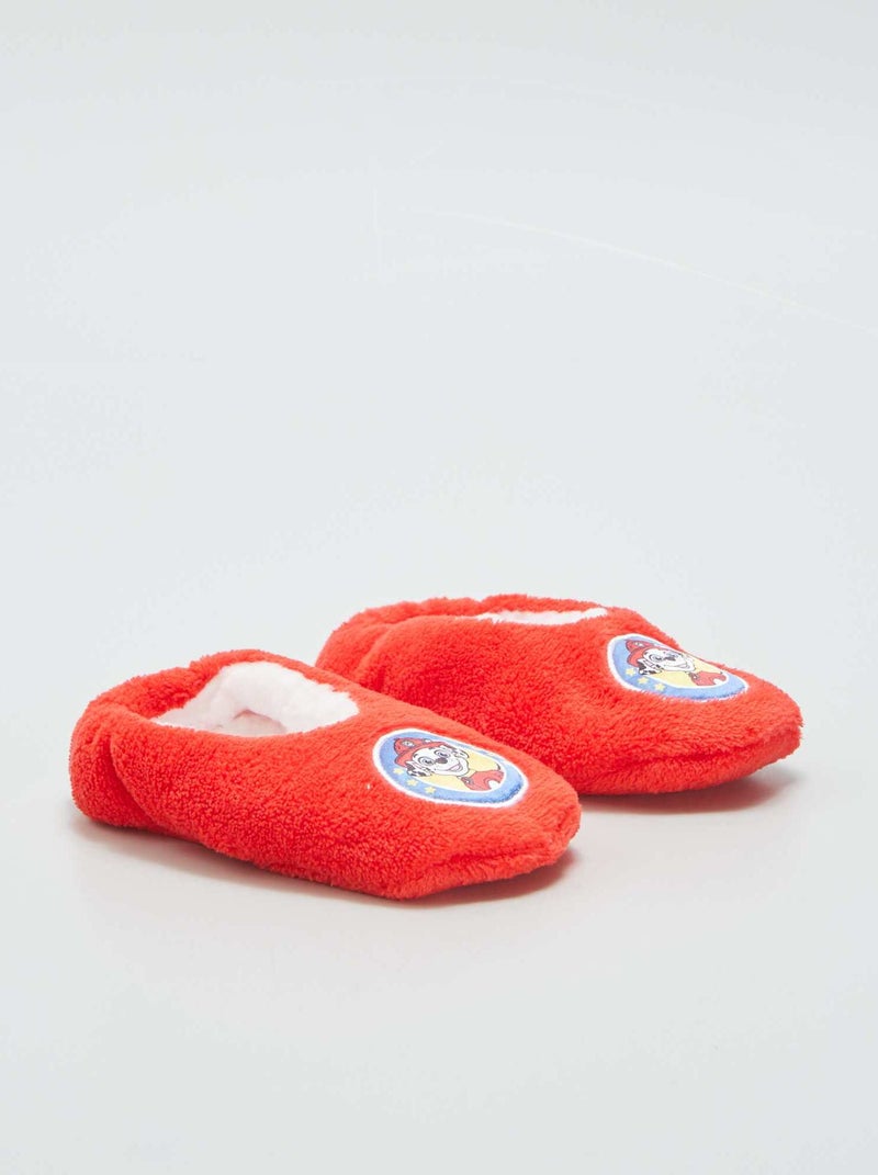 Pantufas tipo sabrinas 'Patrulha Pata' VERMELHO - Kiabi