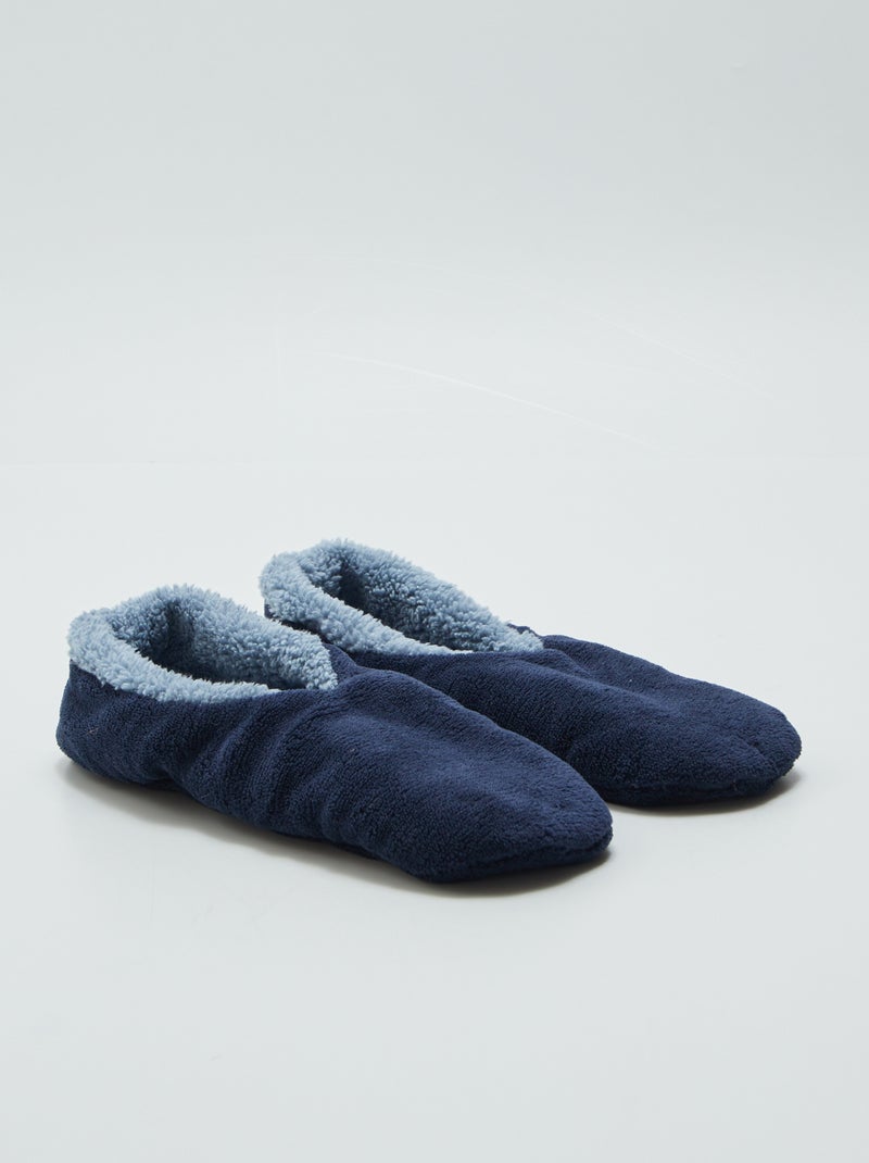 Pantufas tipo sabrinas polares AZUL - Kiabi