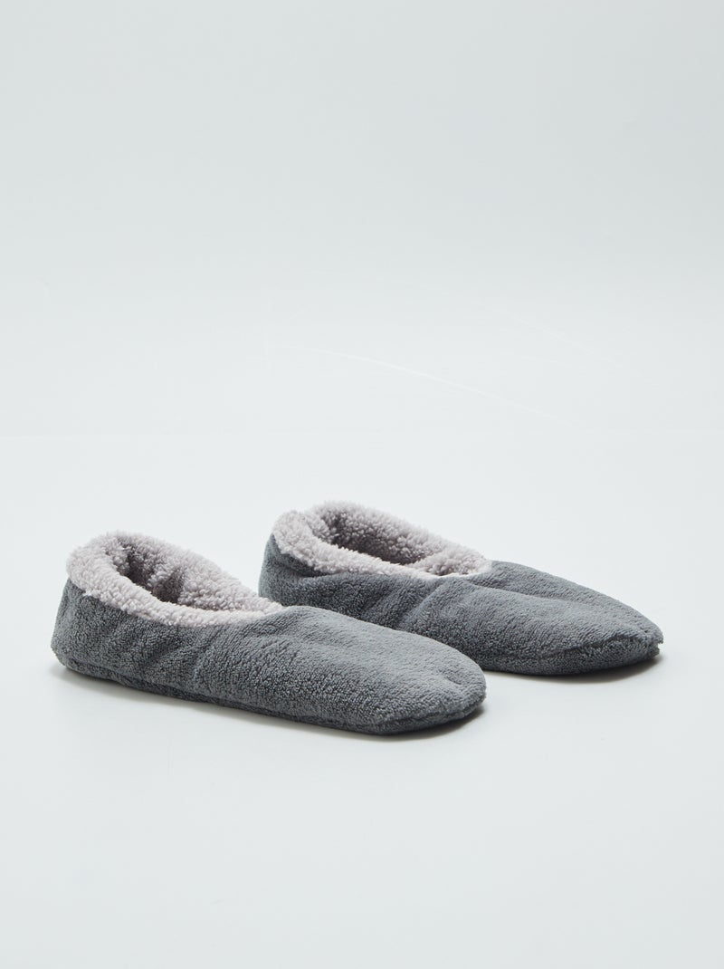 Pantufas tipo sabrinas polares CINZA - Kiabi