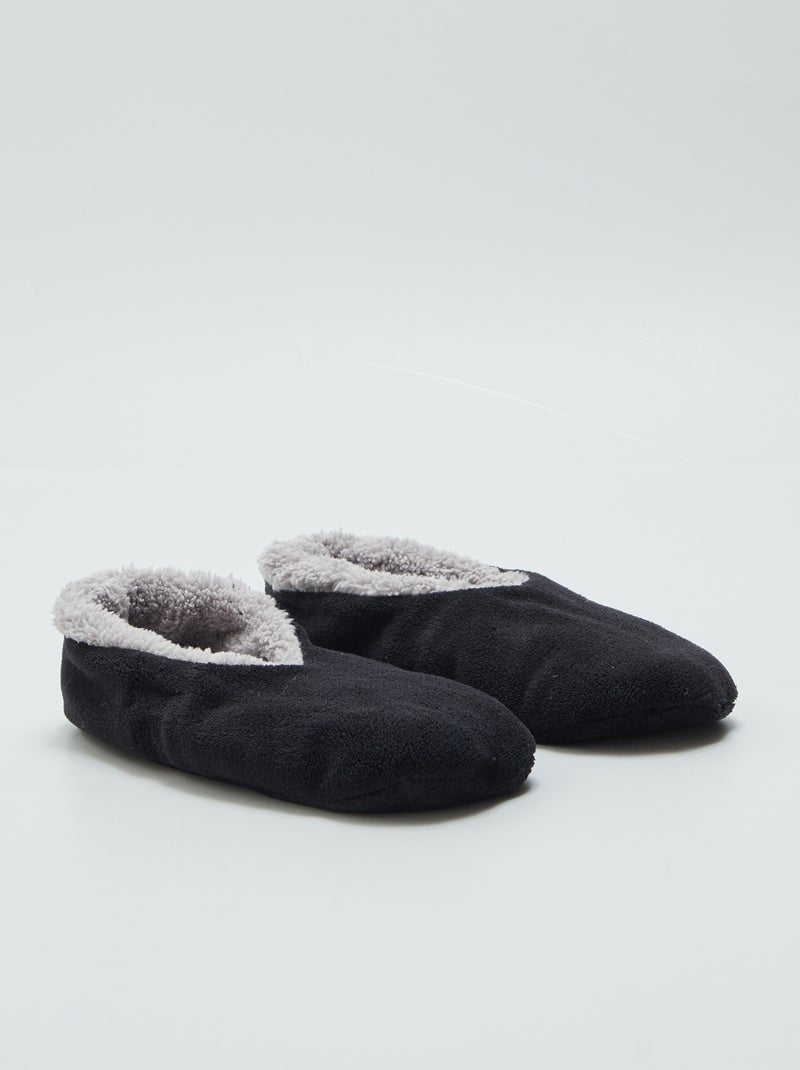 Pantufas tipo sabrinas polares PRETO - Kiabi