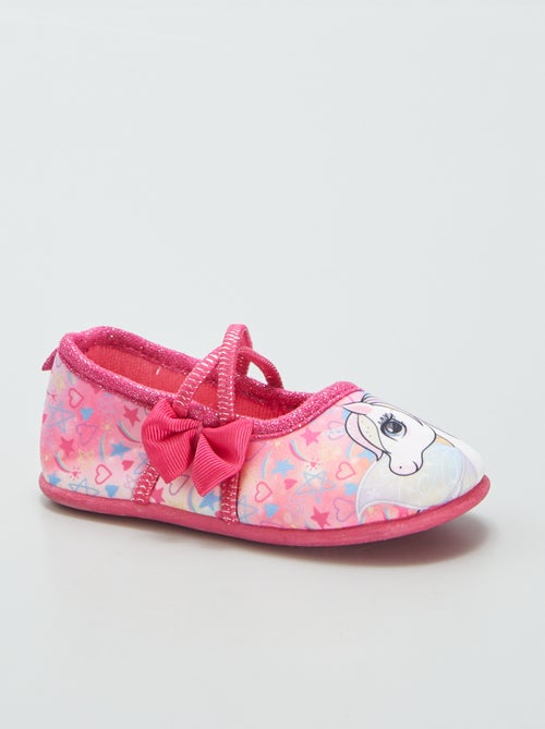 Pantufas tipo sabrinas Unicórnio - Kiabi