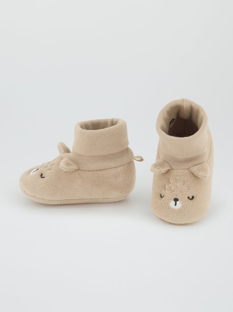 Pantufas 'urso' BEGE - Kiabi