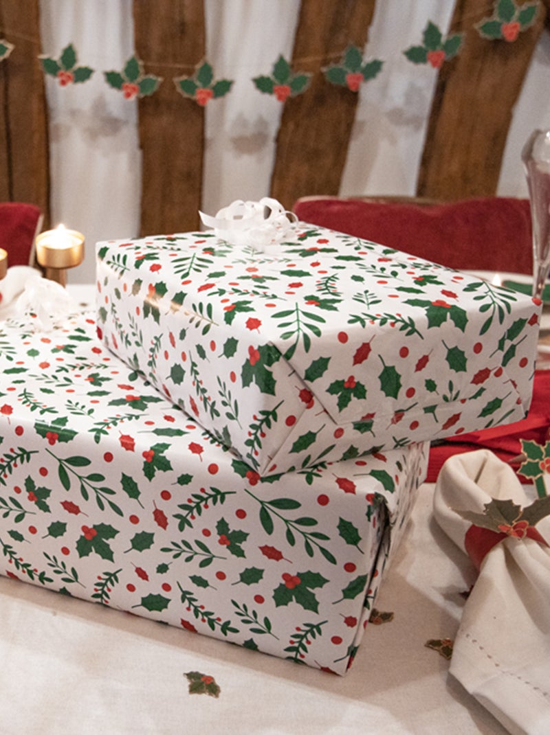 Papel de embrulho de Natal BEGE - Kiabi