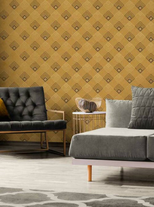 Papel de parede quadrado art deco - Kiabi Papel de parede quadrado art deco - Kiabi