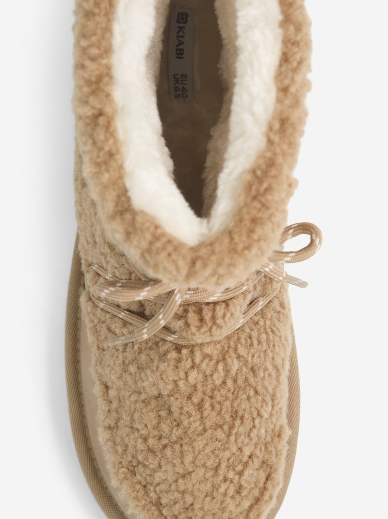 Par de botas forradas Castanho - Kiabi