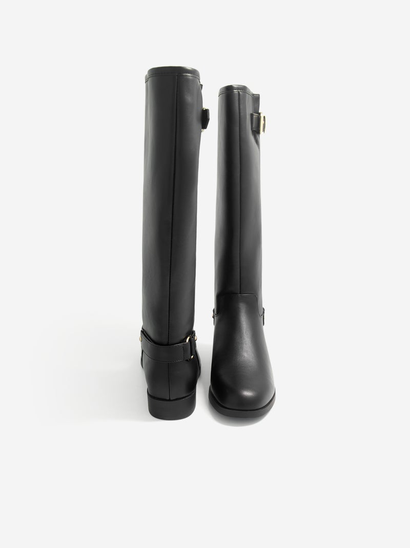 Par de botas tipo cavaleiro Preto - Kiabi