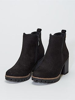 Par de botas tipo Chelsea com salto - Kiabi