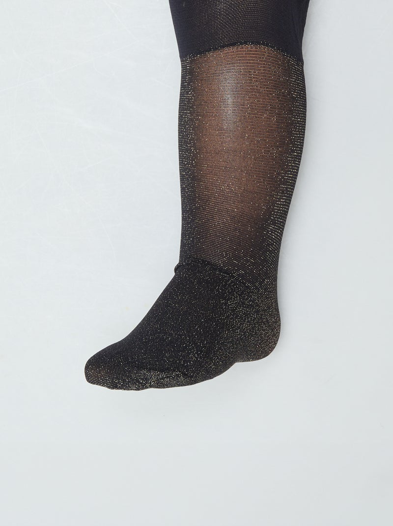 Par de collants finos Preto - Kiabi