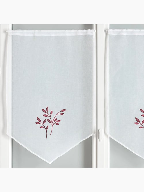 Par de cortinados bordados - Kiabi