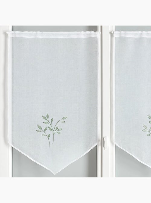 Par de cortinados bordados - Kiabi