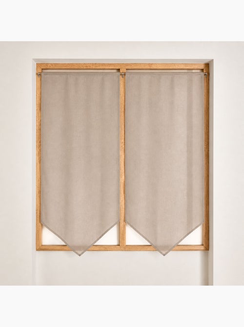 Par de cortinas baixas e pontiagudas - Kiabi Par de cortinas baixas e pontiagudas - Kiabi