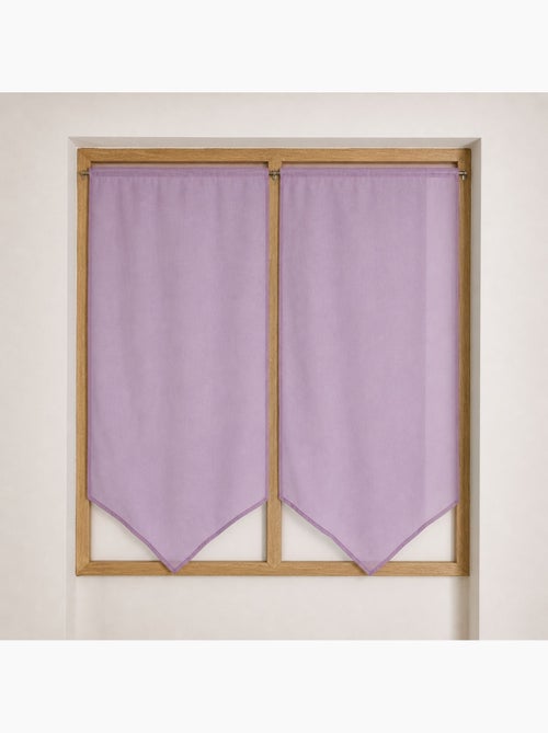 Par de cortinas baixas e pontiagudas - Kiabi Par de cortinas baixas e pontiagudas - Kiabi