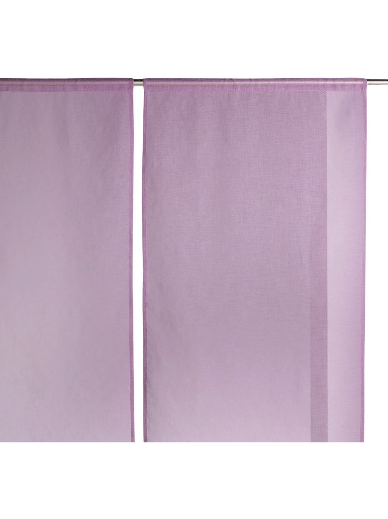 Par de cortinas baixas e pontiagudas Malva lilás - Kiabi