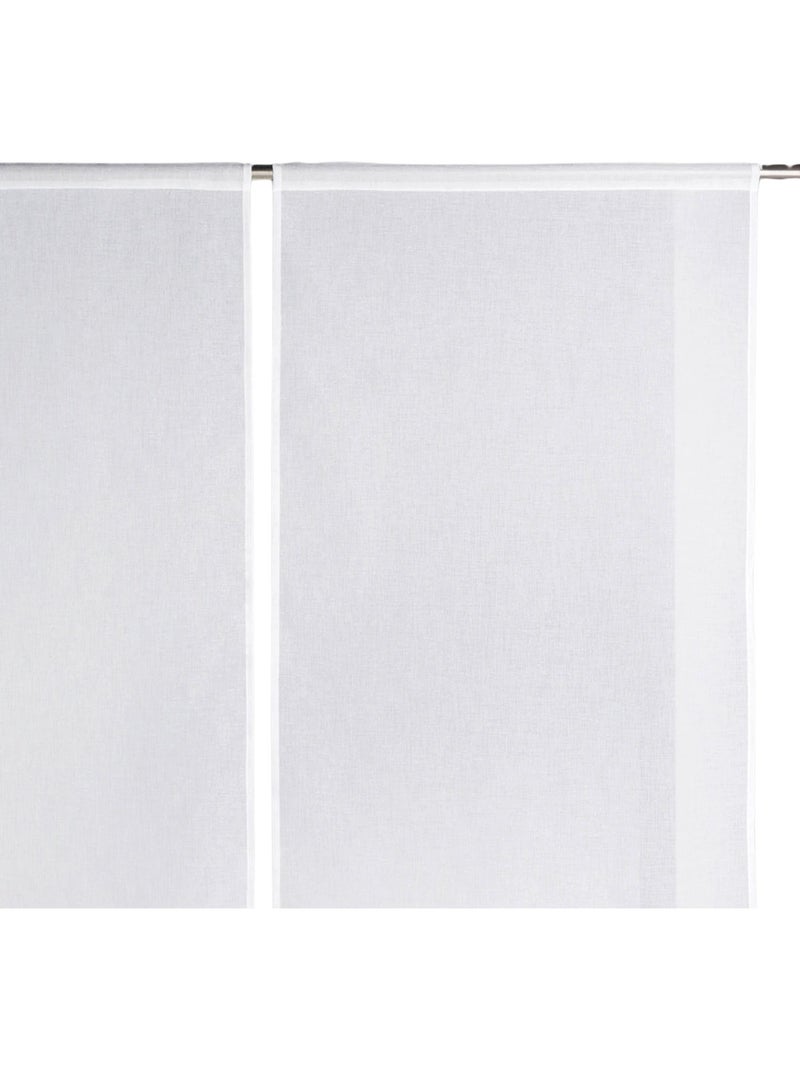 Par de cortinas baixas e pontiagudas Marfim - Kiabi