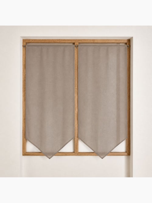 Par de cortinas baixas e pontiagudas - Kiabi Par de cortinas baixas e pontiagudas - Kiabi