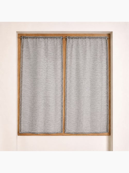 Par de cortinas de organza lisas - Kiabi
