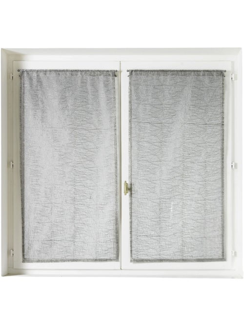 Par de cortinas de organza lisas - Kiabi