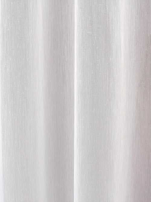 Par de cortinas rectas pequenas com acabamento de passagem de varão - Kiabi