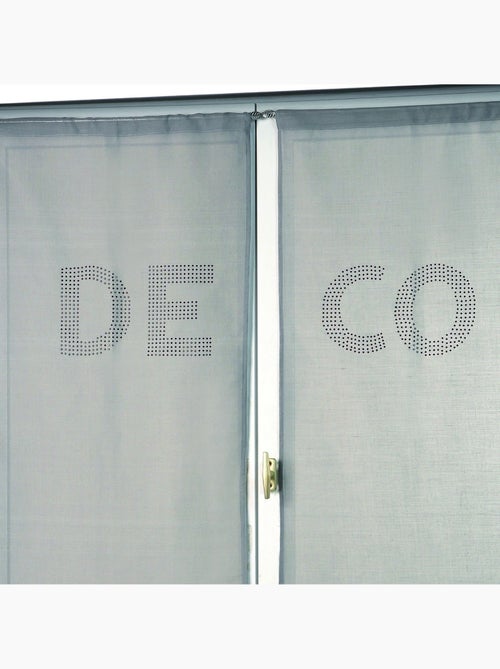 Par de cortinas transparentes com strass «deco» - Kiabi Par de cortinas transparentes com strass «deco» - Kiabi