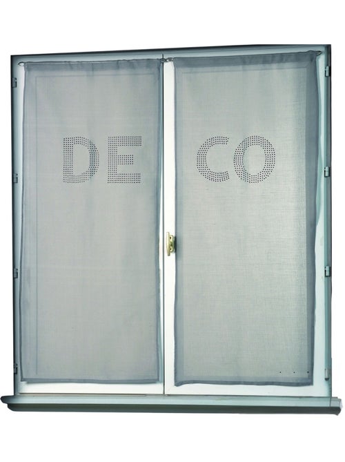 Par de cortinas transparentes com strass «deco» - Kiabi Par de cortinas transparentes com strass «deco» - Kiabi