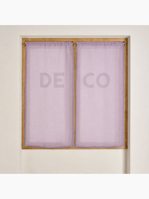 Par de cortinas transparentes com strass «deco» - Kiabi Par de cortinas transparentes com strass «deco» - Kiabi
