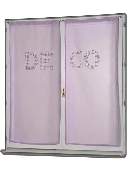 Par de cortinas transparentes com strass «deco» - Kiabi Par de cortinas transparentes com strass «deco» - Kiabi