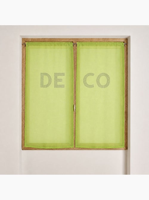 Par de cortinas transparentes com strass «deco» - Kiabi Par de cortinas transparentes com strass «deco» - Kiabi
