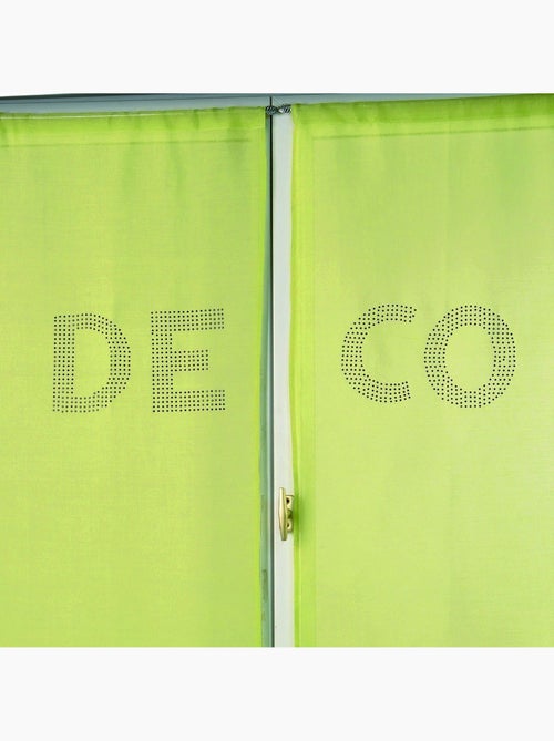 Par de cortinas transparentes com strass «deco» - Kiabi Par de cortinas transparentes com strass «deco» - Kiabi