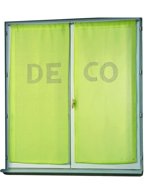 Par de cortinas transparentes com strass «deco» - Kiabi Par de cortinas transparentes com strass «deco» - Kiabi
