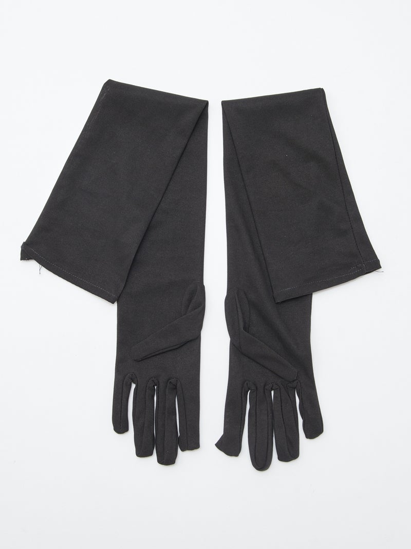 Par de luvas compridas Preto - Kiabi