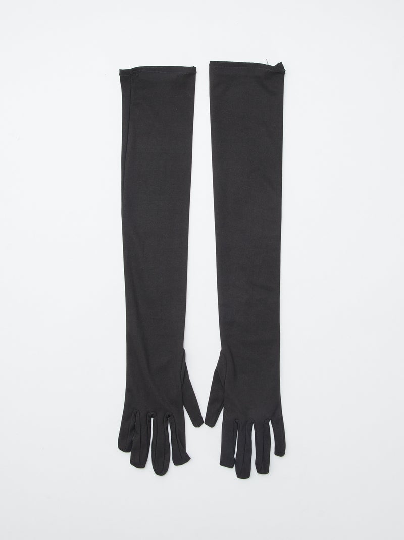 Par de luvas compridas Preto - Kiabi