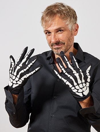 Par de luvas esqueleto - Kiabi