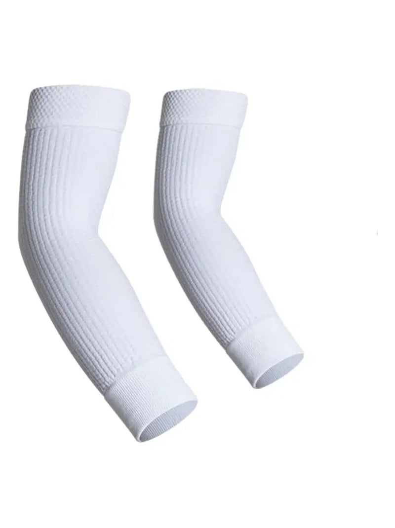 Par de mangas micromassajadoras para os braços Branco - Kiabi
